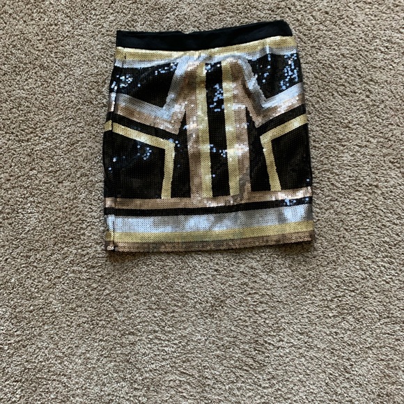 Bebe Sequined Skirt - Picture 3 of 3